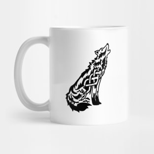 Celtic Knot Wolf Mug